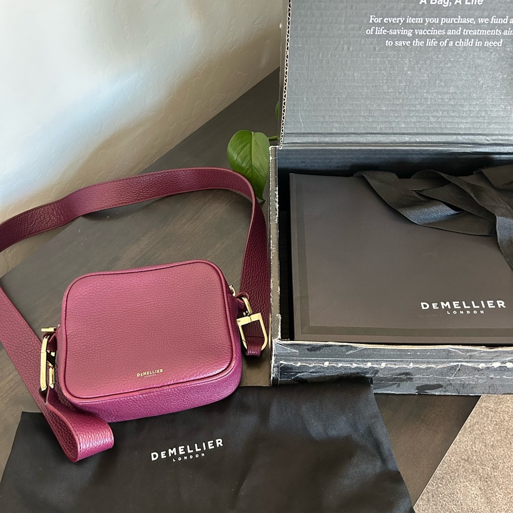 DeMellier Burgundy Shoulder Bag